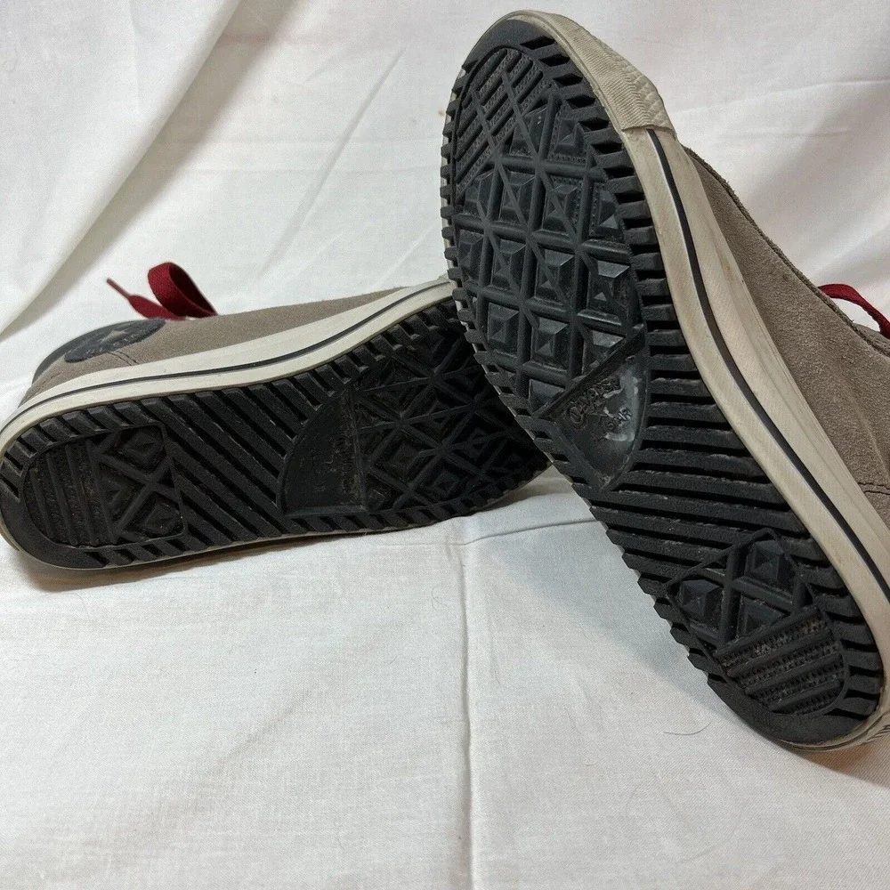 Converse Chuck Taylor All Star Street‎ Mid Taupe Suede Jr Shoes 665162C Size 3